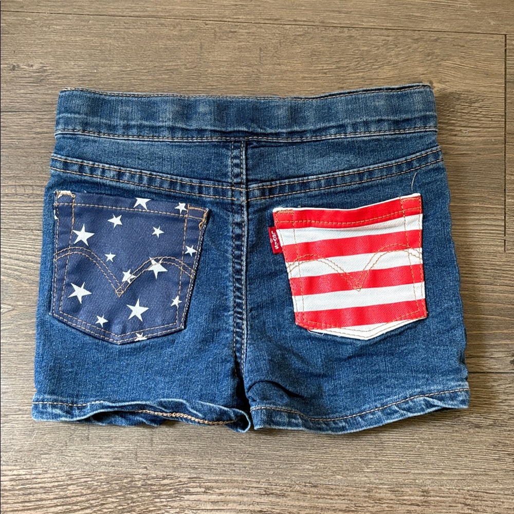 Levi's Girls American Flag Shorts